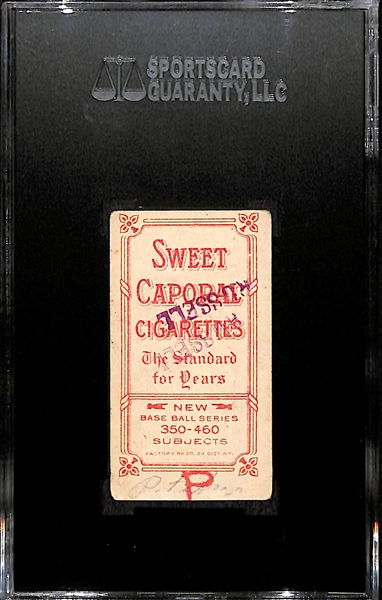 1911 T206 Christy Mathewson - Dark Cap - Sweet Caporal Back - Factory 30 - SGC 20 (1.5)